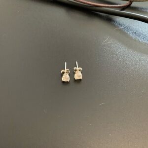 CZ Sterling Silver Stud Earrings 4mm 925 Very Sparkly